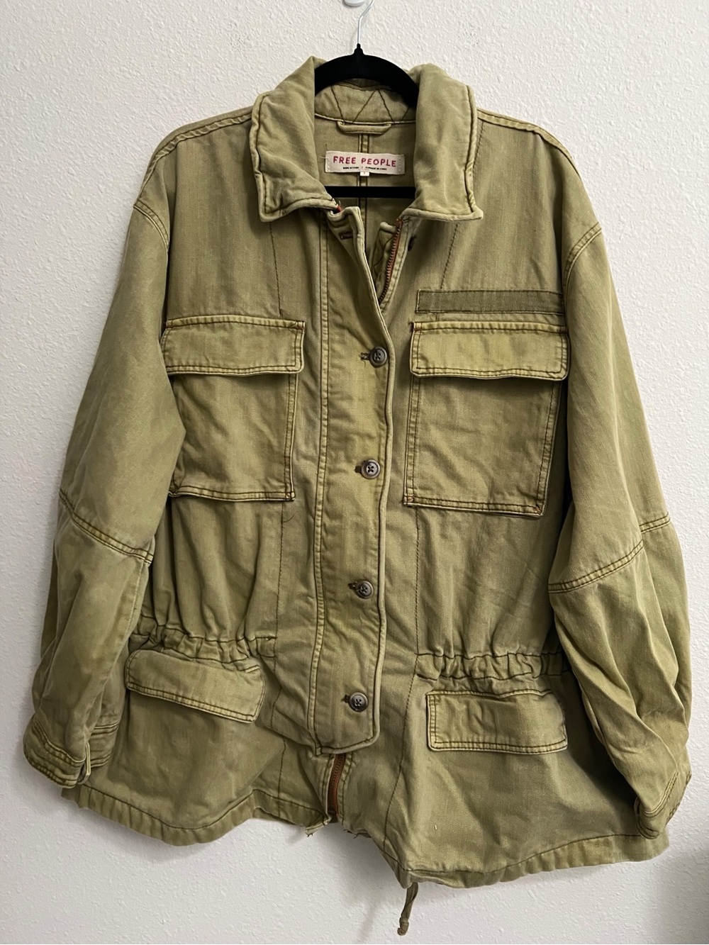 #1768 Free People Seize the Day utility jacket Large - Picture 4 of 7